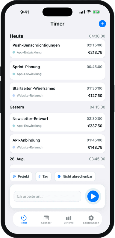 Zeiterfassungs-App