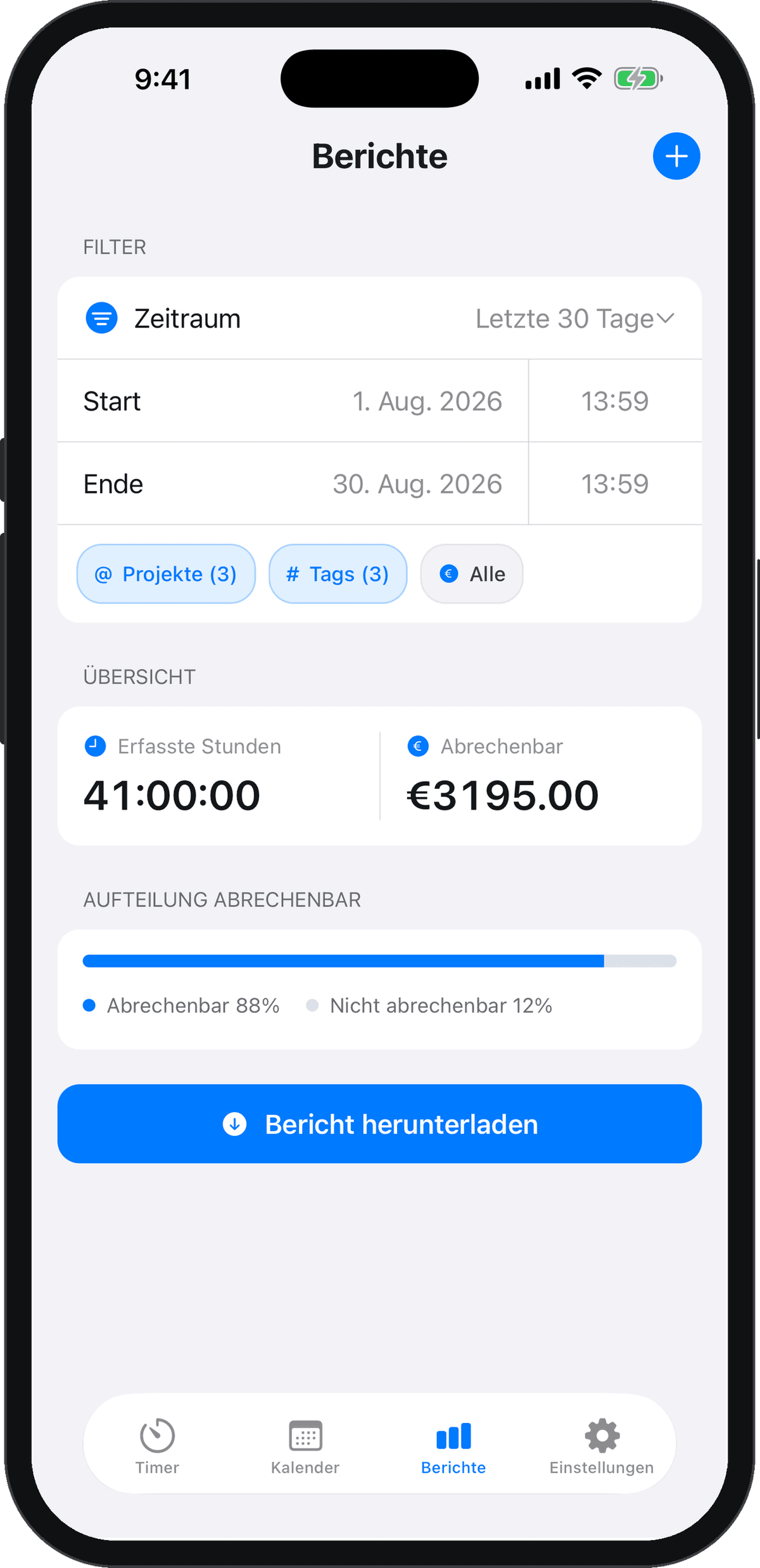 Professionelle Berichte
