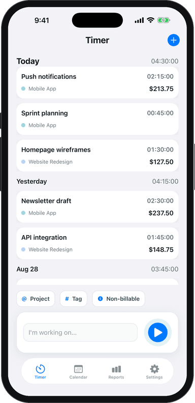 Time Tracking App
